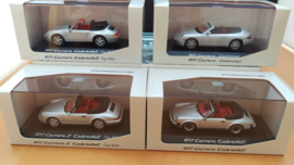 Porsche 911 Cabriolet history set - Minichamps