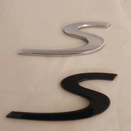 Porsche embleem "S" 6,5 cm