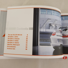 Porsche 911 997 GT3 RS 4.0 Hardcover brochure 2011 Strict Discipline - EN