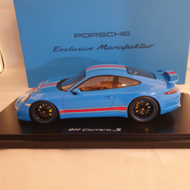 Porsche 991 Carrera S 2013 Riviera blue Martini Racing Design - WAX02100001