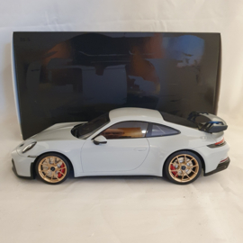 Porsche 911 992 GT3 2021 Gris Craie/Jantes Dorées 1/18 Minichamps 117069001