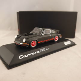 Porsche 911 Carrera RS 2.7 1973 Zwart/Rood 1:43 Spark - WAP0201160PRS2