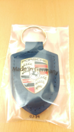 Porsche keychain with Porsche emblem - blue