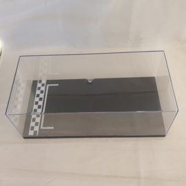 Vitrine met Pole-Position en Start / finish print 1/18 Triple9