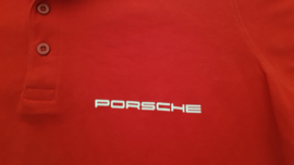 Porsche fel rode Poloshirt Zuffenhausen Porsche Museum - Le Mans