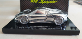 Porsche 918 Spyder on pedestal - Launch August 2013