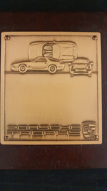 Porsche plaque du trophée - 13cm x 11,5cm