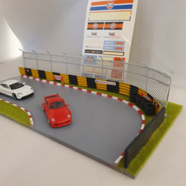 Circuit de course Diorama Gulf 1/64 MiJo AD-76533