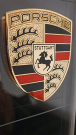 Pylône en verre coupé de bureau de Porsche avec logo - édition de concessionnaire de Porsche