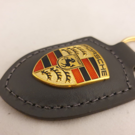 Porsche keychain with Porsche emblem - grey WAP0500970H