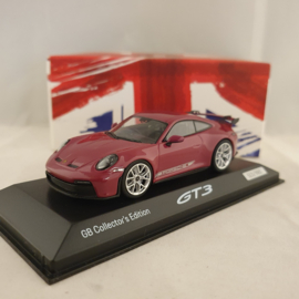 Porsche 911 GT3 (992) 2021 GB editie Rubystar 1:43 Minichamps - WAP0202710RGT3