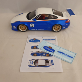 Porsche 911 997 Slant nose old/new Rothmans Widebody 1/18 GT Spirit GT797