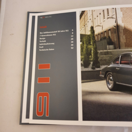 Porsche 911 50 Jahre Jubiläumsmodell 2013 - Hardcover-Broschüre Deutsch