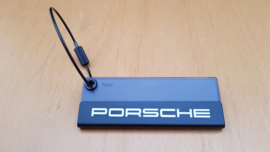 Porsche bagage label - metalen frame