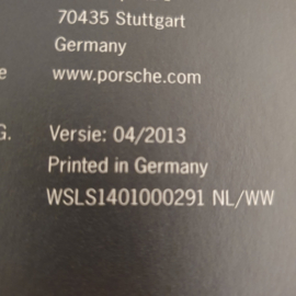 Brochure couverture rigide Porsche 911 50 ans anniversaire 2013 WSLS1401000291