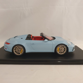 Porsche 911 991 Speedster 2019 Bleu Meissen 1/18 GT Spirit GT408