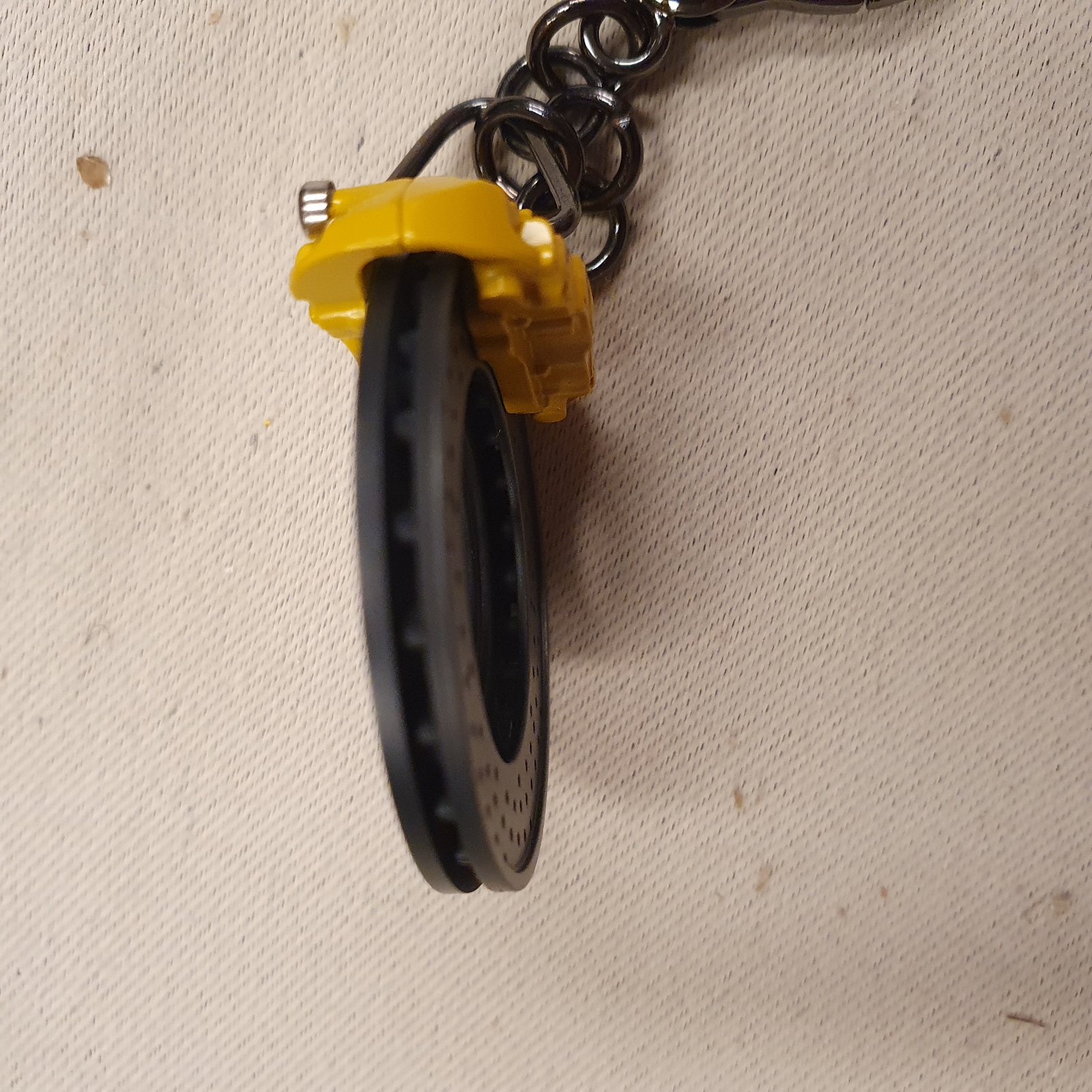Sleutelhanger Porsche remschijf met gele remklauw - WAP0503700PSAB