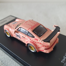 Porsche 911 964 RWB Pink Pig Time micro 1/64 Somodel