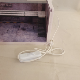 Diorama Porsche RWB Parking met trap en LED verlichting 1/64