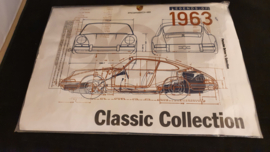 Porsche polo Classic 1963 bleu marine - WAP71800S0H