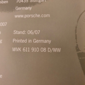 Porsche Exclusive Boxster hardcover brochure 2007 - DE WVK61191008
