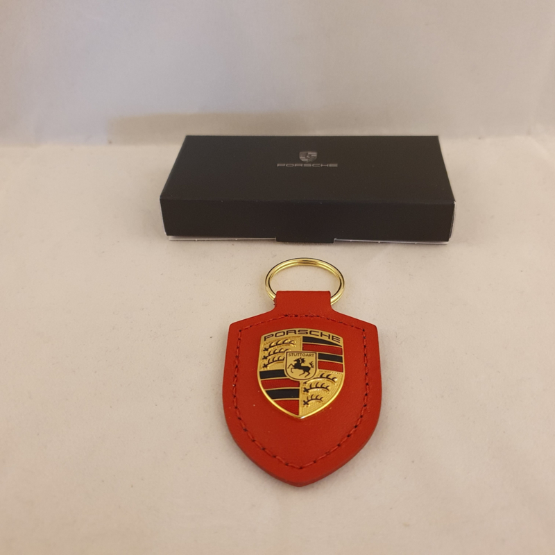 Porsche Schlüsselanhänger mit Porsche Emblem - Carrera weiß WAP0500960E, Porsche Schlüsselanhänger