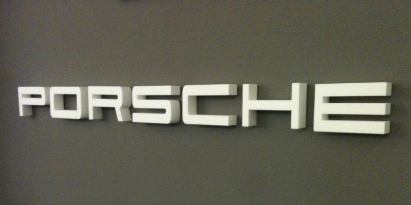 Spiksplinternieuw Porsche - styrofoam letters | Porsche logo for wall mounting YI-03