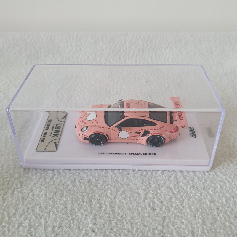 Porsche 911 997 LBWK Pink Pig 1/64 Inno64 - In64-997LB-PIG