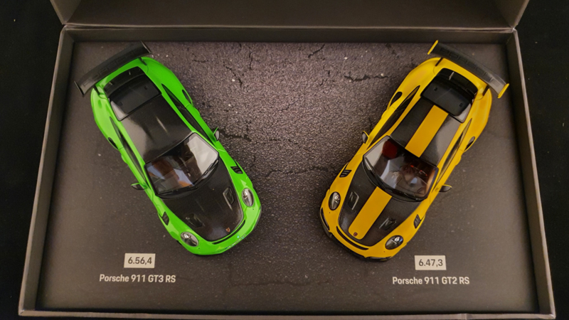 WAX Set Porsche 911 GT2 RS / GT3 RS Lap Record Nürburgring Minichamps 1:43 