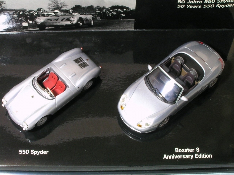 日本代理店正規品 ポルシェ特注 1/43 550 Spyder \u0026 Boxster S