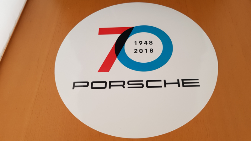 Porsche 70 Years Anniversary sticker
