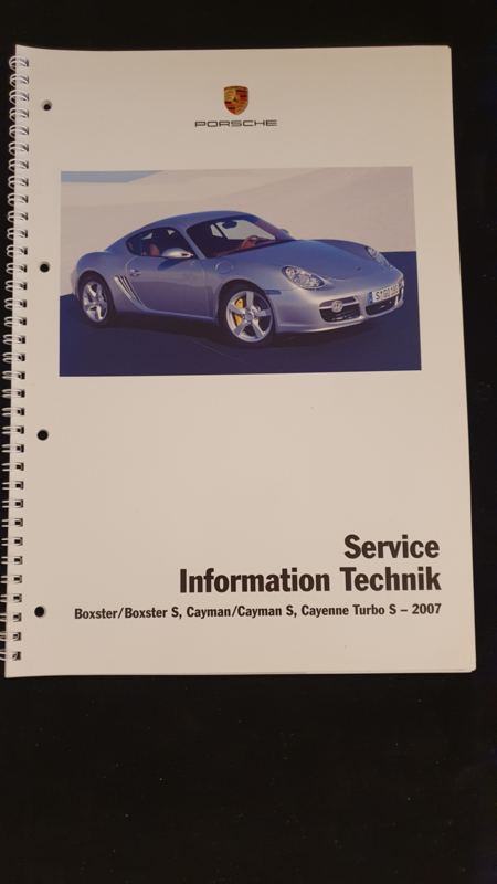 Porsche Boxster Cayman Cayenne Turbo S Service Information Technik - 2007