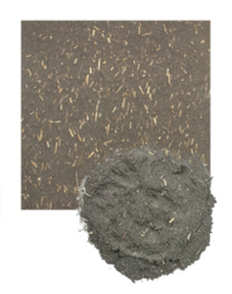 Claytec gekleurde basisleem met stro, 25 kg zak kleur Grijs