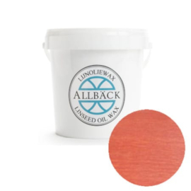 100% natuurlijke Lijnolie wax | Rood | 1 liter in emmertje