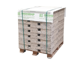 Hennep kalkblok 7,5 cm dik, pallet met 84 blokken