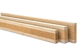 Steico I-ligger Lvl+fiberboard Voorgeïsoleerd CE PEFC 45x200x13000mm, per 10 stuks