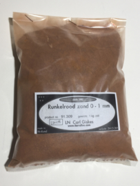 Runkelrood zand 0,1 t/m 1 mm, 1kg zak
