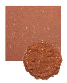 Claytec gekleurde basisleem met stro, 25 kg zak kleur Rood