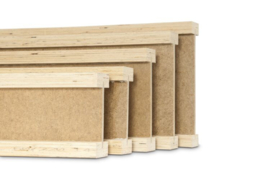 Steico I-ligger Lvl+fiberboard Voorgeïsoleerd CE PEFC 60x300x13000mm, per 10 stuks