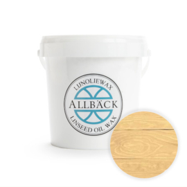 100% natuurlijke Lijnolie wax | Abrikoos | Allbäck - 1 liter in emmertje