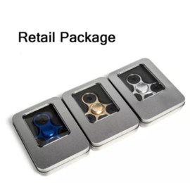 Fidget spinner grijs metaal