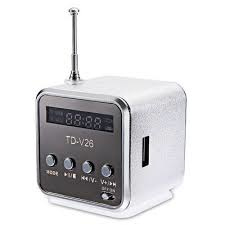 Mini radio V26 grijs