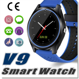 Smartwatch V9 blauw-zwart