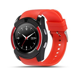 Smartwatch V9 rood-zwart