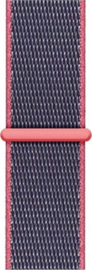 Nylon bandje blauw/roze 42/44mm