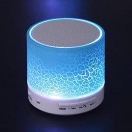 Led Bluetooth speaker blauw