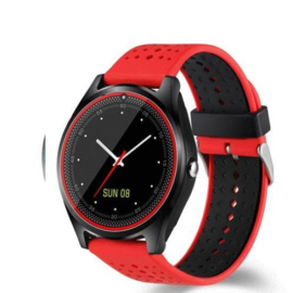 Smartwatch V9 rood-zwart