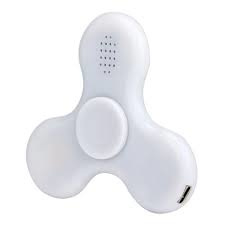 Fidget spinner met bluetooth en led, wit