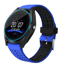 Smartwatch V9 blauw-zwart