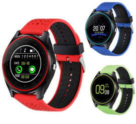 Smartwatch V9 blauw-zwart